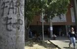 Un graffiti pro FARC à Medellin, en Colombie, le 23 septembre 2015