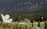 Le monument de la résistance sur le Plateau des Glières en mai 2017