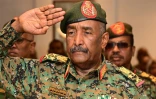 Le chef de l'armée soudanaise, le général Abdel Fattah al-Burhane, à Port-Soudan le 17 février 2025