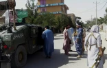 Des forces de sécurité afghanes à Qala-i-Naw, le 7 juillet 2021 dans la province afghane de Bagdhis où les talibans ont lancé une offensive