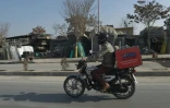 Un livreur Ă Kaboul, le 16 janvier 2018
