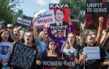 Manifestation contre le juge Brett Kavanaugh devant le Capitole, le 4 octobre 2018 à Washington
