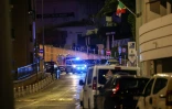 La police devant le périmètre de sécurité instauré autour de la zone de l'explosion à Monaco le 29 juin 2026