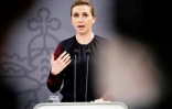 La Première ministre danoise Mette Frederiksen lors d'une conférence de presse, le 26 janvier 2022 à Copenhague 