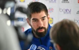 Nikola Karabatic en conférence de presse à Montpellier, le 7 janvier 2017