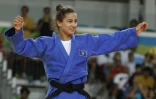 La Kosovare Majlinda Kelmendi sacrée en finale de judo dans la catégorie des -52 kg aux Jeux de Rio, le 7 août 2016