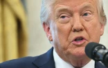 Le président américain Donald Trump à la Maison Blanche, le 22 avril 2025