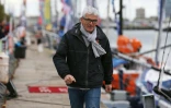 Le skipper du PRB Vincent Riou, le 20 octobre 2015 au Havre