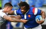 Le centre du XV de France, Mathieu Bastareaud, lors du match du Tournoi des six Nations face à l'Italie, à Rome, le 16 mars 2019