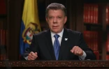 Le président colombien Juan Manuel Santos le 10 octobre 2016 à Bogota
