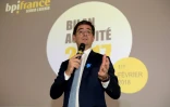 Le directeur général de la banque publique d'investissement française Bpifrance, Nicolas Dufourcq, lors d'une conférence de presse à Paris, le 1er février 2018