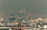 Vue de la butte Montmartre lors qu'un pic de pollution