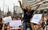 Manifestation à Casablanca contre les violences sexuelles faites aux femmes, le 23 août 2017
