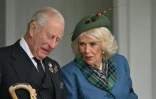 Le roi Charles III et la reine Camilla assistent au rassemblement annuel de Braemar, dans le centre de l'Ecosse, le 6 septembre 2025