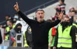 L'entraîneur Christophe Galtier à la tête de l'OGC Nice contre Angers à l'Allianz Riviera, le 20 février 2022 