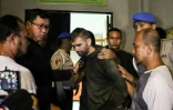 Le Français Félix Dorfin après sa capture suivant son évasion d'une prison indonésienne, le 2 février 2019 à Mataram