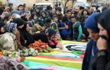 Funérailles de civils et de combattants tués lors de l'offensive turque, à Afrine le 25 janvier 2018