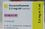 Une boîte de dexamethasone en injection, le 16 juin 2020 dans une pharmacie de Londres