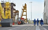 Chantier naval STX à Saint-Nazaire, le 2 septembre 2016 
