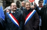 David Rachline et Marion Marechal-Le Pen à Fréjus, le 1 mai 2015