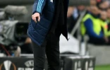L'entraîneur français de Marseille, Rudi Garcia, durant un 16e de finale aller de l'Europa League face à Braga, au Vélodrome, le 15 février 2018