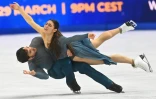Laurence Fournier Beaudry et Guillaume Cizeron à Prague le 28 mars 2026