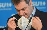 Le chef de la CSU Markus Söder, le 20 avril 2021 à Munich en Allemagne
