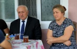 Nazakat Valieva (d) et Azad Abbassov, le 24 septembre 2023 à Terter, en Azerbaïdjan