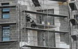 Un chantier de construction à Rennes (ouest) le 28 novembre 2014