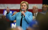 La candidate à la primaire démocrate Hillary Clinton à Manchester, dans l'Etat du New Hampshire, le 8 février 2016