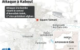 Carte d'Afghanistan localisant Kaboul où une attaque à la bombe dans le centre de la capitale a eu lieu le 9 septembre 2020