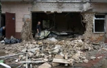 Un magasin détruit par un bombardement russeà Kherson, dans le sud de l'Ukraine, le 12 juin 2023