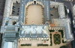 Vue aérienne du Palais de l'Elysée à Paris prise le 12 mars 2019