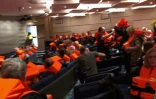Image issue d'une vidéo des passagers à bord du paquebot de croisière Viking Sky, le 24 mars 2019