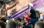 Des visiteurs au salon professionnel du jeu vidéo Gamescom, le 24 août 2023 à Cologne