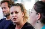 La cheffe des députés LFI Mathilde Panot, à Ivry sur Seine (Val de Marne) le 18 septembre 2023