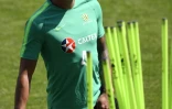 L'attaquant de l'Australie Tim Cahill lors d'une séance d'entraînement à Kazan, le 19 juin 2018