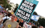 Manifestation à Tel Aviv pour demander la fin de la guerre à Gaza et la libération des otages israéliens, le 31 juillet 2025
