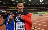 Pierre-Ambroise Bosse après son titre mondial du 800 m à Londres le 8 août 2017