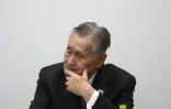 Yoshiro Mori président du comité d'organisation des JO 2020 à Tokyo, lors d'une conférence de presse le 23 mars 2020