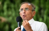Le président du parti français d'extrême droite Reconquête, Eric Zemmour, prononce un discours à Orange, dans le sud-est de la France, le 7 septembre 2024