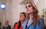 Hope Hicks, directrice de la communication du président américain Donald Trump, le 21 février 2018 à la Maison Blanche, à Washington