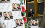 Un panneau électoral à Téhéran, le 22 février 2016