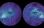Image fournie le 23 mars 2016 par la revue Nature montrant les différents pôles de la Lune 