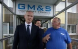 Le ministre de l'Economie Bruno Le Maire visite l'usine GM&S à La Souterraine le 19 juillet 2017