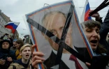 Manifestation non autorisée à l'appel de l'opposant russe Alexeï Navalny, le 5 mai 2018 à Saint-Pétersbourg