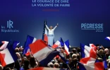 Premier grand discours de Valérie Pécresse, candidate Les Républicains à la présidentielle, devant les cadres de son parti, le 11 décembre 2021 à Paris