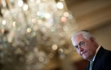 Le chef de la diplomatie américaine Rex Tillerson lors d'une déclaration à propos du trafic d'êtres humains, le 27 juin 2017 à Washington