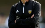 L'entraîneur irlandais du Stade Rochelais, Ronan O'Gara, avant le match de Top 14 contre le Montpellier Hérault Rugby, à Montpellier, le 13 mai 2023