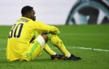 Le gardien de l'OM Steve Mandanda lors de la lourde défaite en finale de la Ligue Europa contre l'Atlético Madrid, le 16 mai 2018 à Décines-Charpieu